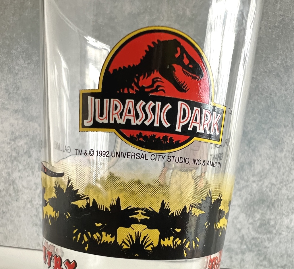 Verre à eau Jurassic Park - Detry 1992