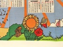 Essuie vaisselle calendrier 1982 - les 4 saisons