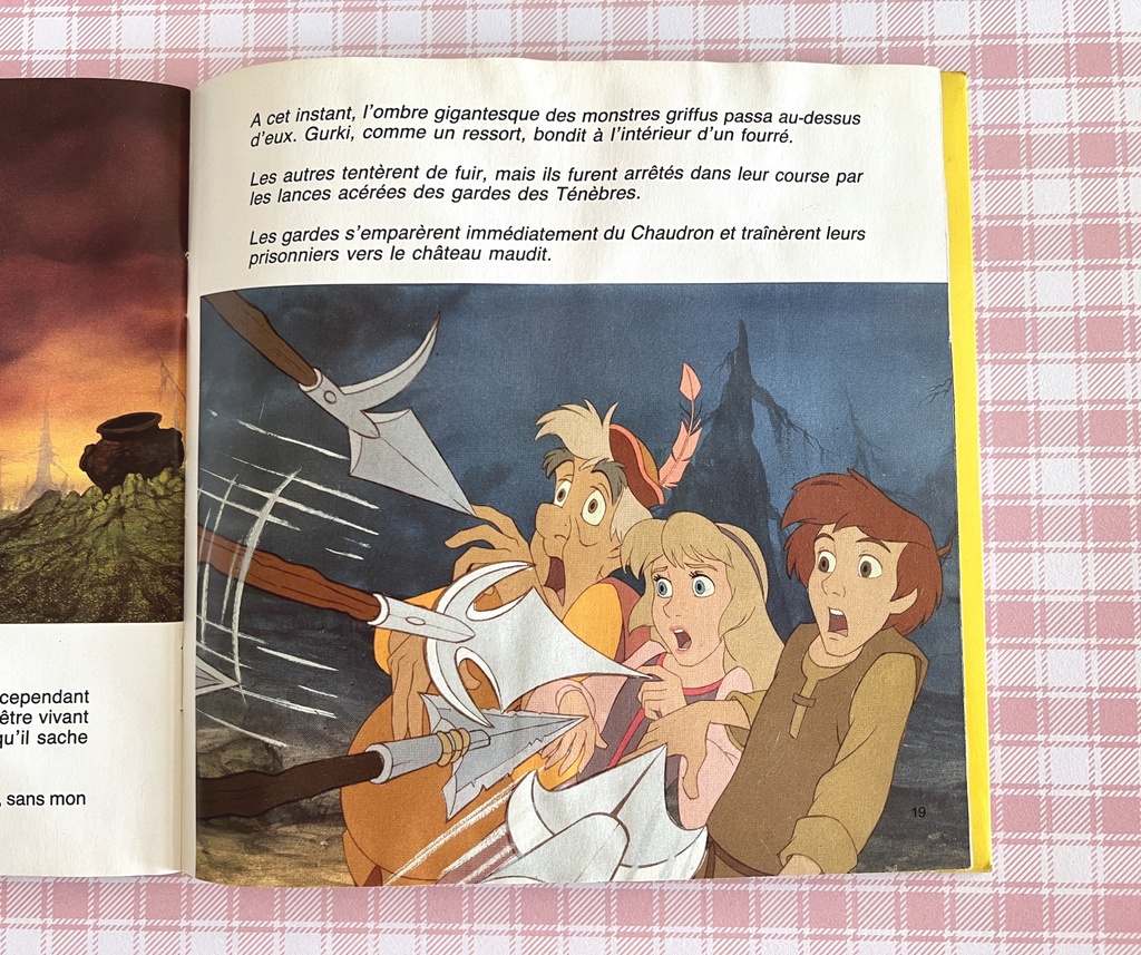 Livre-disque 45 tours Taram et Le Chaudron Magique - Walt Disney