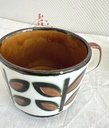 Lot de 4 tasses et 4 sous-tasses Boch Rambouillet