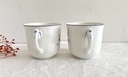 Ensemble de 4 tasses et 4 sous-tasses Villeroy & Boch Vieux Luxembourg