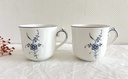 Ensemble de 4 tasses et 4 sous-tasses Villeroy & Boch Vieux Luxembourg