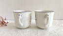 Ensemble de 4 tasses et 4 sous-tasses Villeroy & Boch Vieux Luxembourg