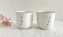 Ensemble de 4 tasses et 4 sous-tasses Villeroy & Boch Vieux Luxembourg