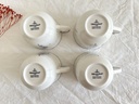 Ensemble de 4 tasses et 4 sous-tasses Villeroy & Boch Vieux Luxembourg