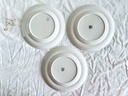 Lot de 6 assiettes plates Boch Points bleus