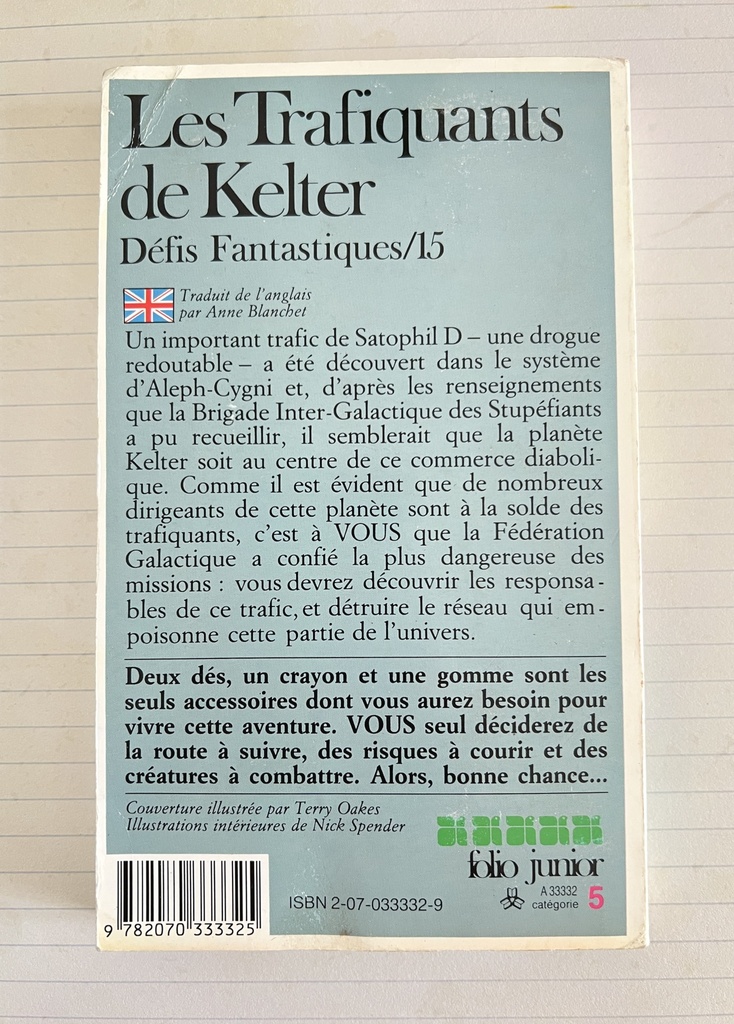 Livre dont vous êtes le héros