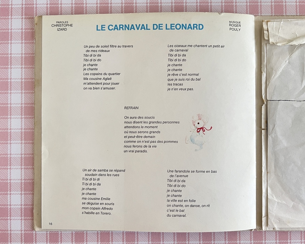 Livre-disque 45 tours Casimir et la fête brésilienne