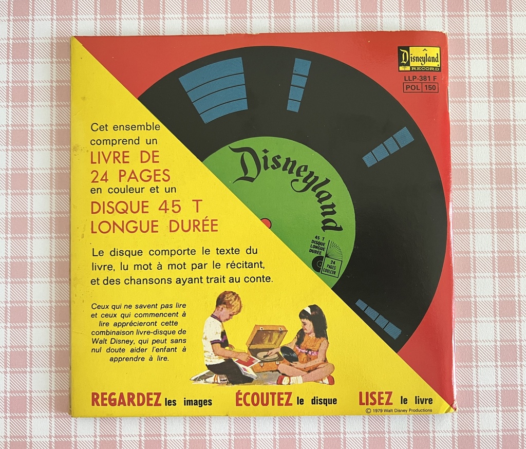 Livre-disque 45 tours Le trou noir - Walt Disney