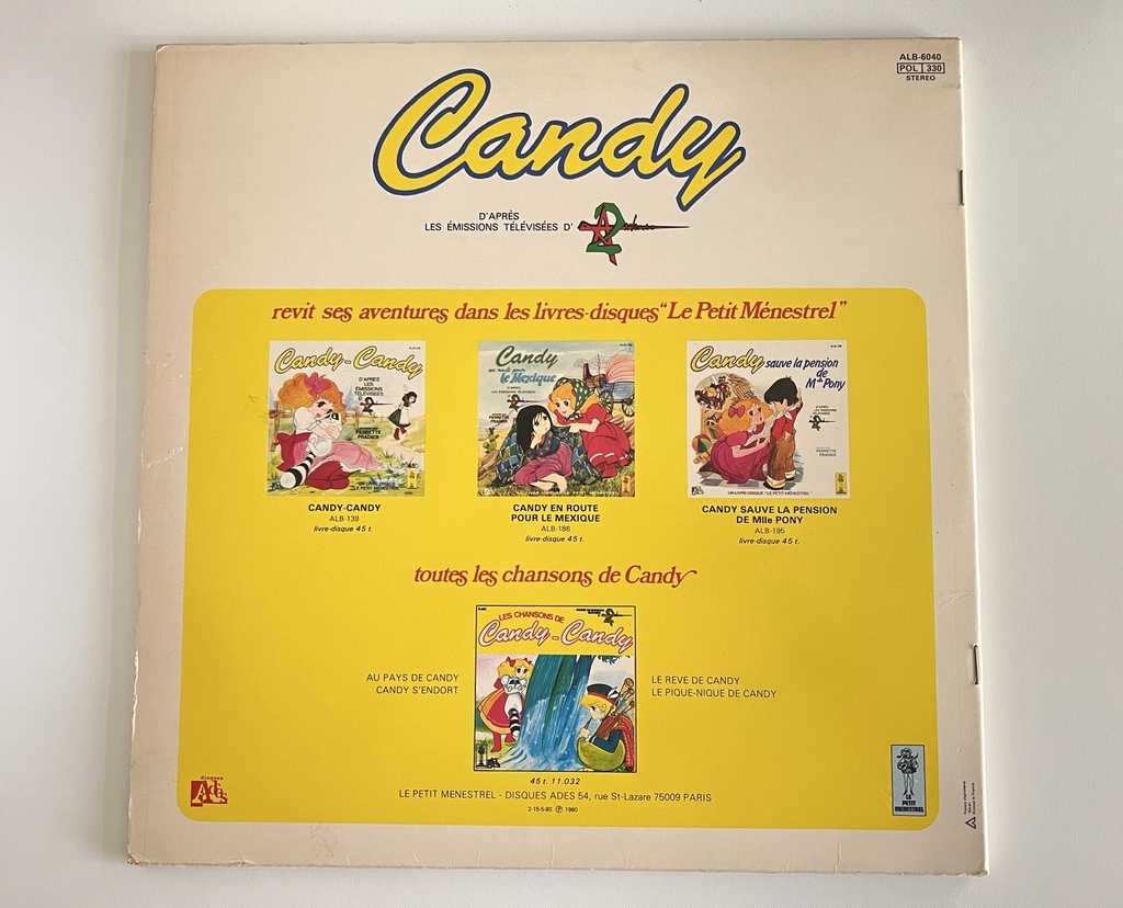 Livre-disque 33 tours Candy