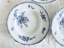 Lot de 4 assiettes creuses Petrus Regout Meibloem