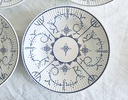 Lot de 6 assiettes creuses Royal Boch Copenhague