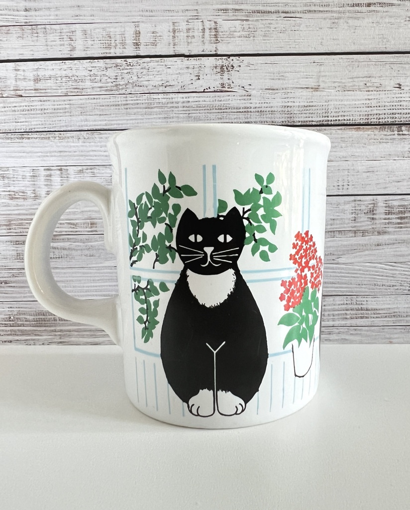 Tasse décorée de chats noirs - England