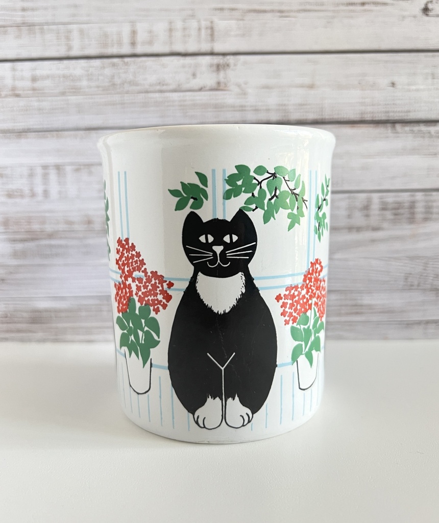 Tasse décorée de chats noirs - England