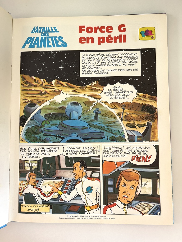 BD La Bataille des Planètes Force G en péril