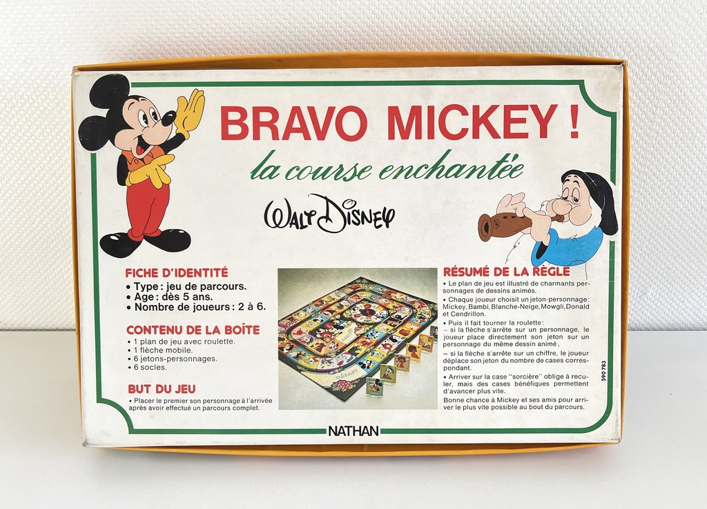 Jeu de société Bravo Mickey ! - 1979