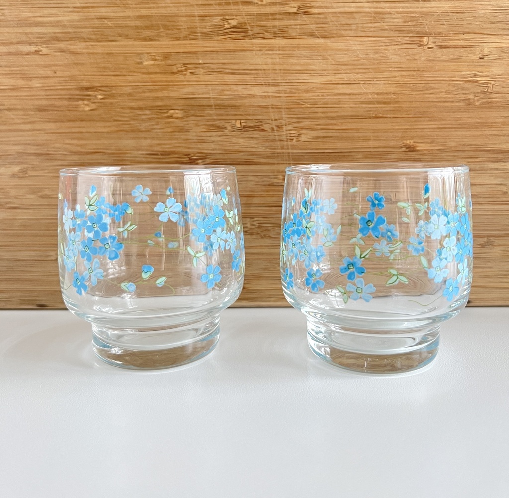 Lot de 4 verres Arcopal Myosotis