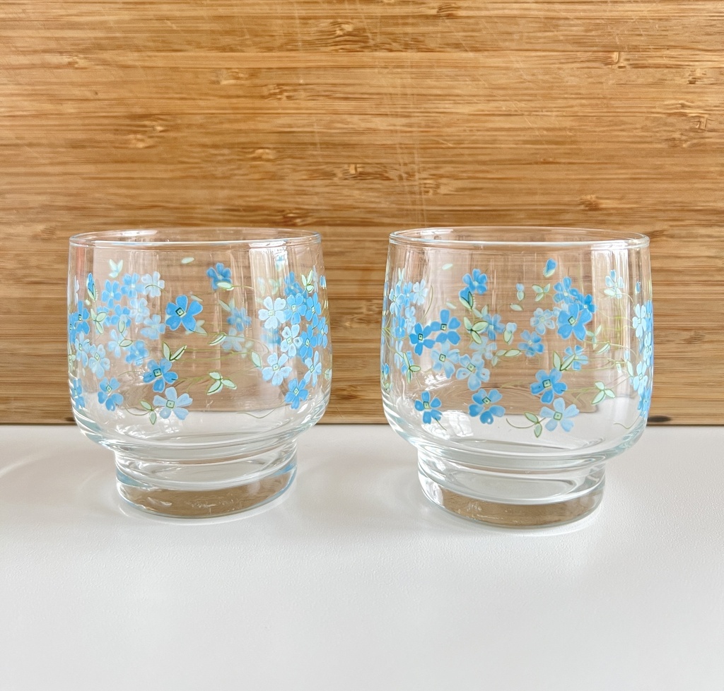 Lot de 4 verres Arcopal Myosotis