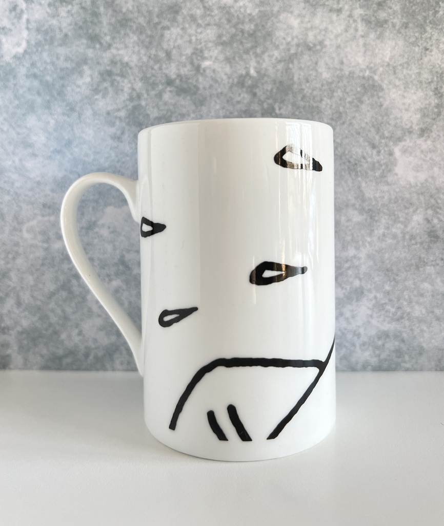 Tasse Capitaine Haddock en noir et blanc - Tintin