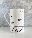 Tasse Capitaine Haddock en noir et blanc - Tintin