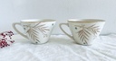 Lot de 4 tasses Boch Palme / Brigitte