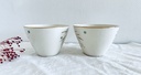 Lot de 4 tasses Boch Palme / Brigitte