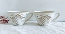 Lot de 4 tasses Boch Palme / Brigitte