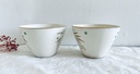 Lot de 4 tasses Boch Palme / Brigitte