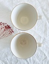 Lot de 4 tasses Boch Palme / Brigitte