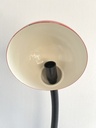 Lampe de bureau rouge et noire avec organisateur