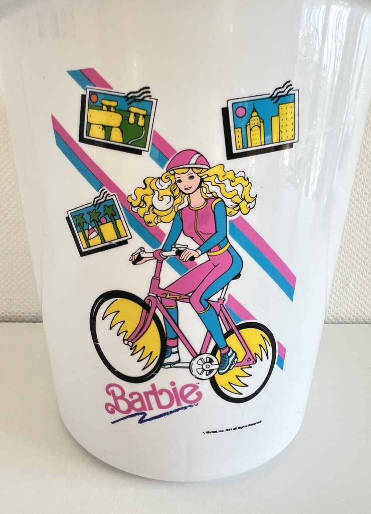 Petite poubelle Barbie - Mattel 1991