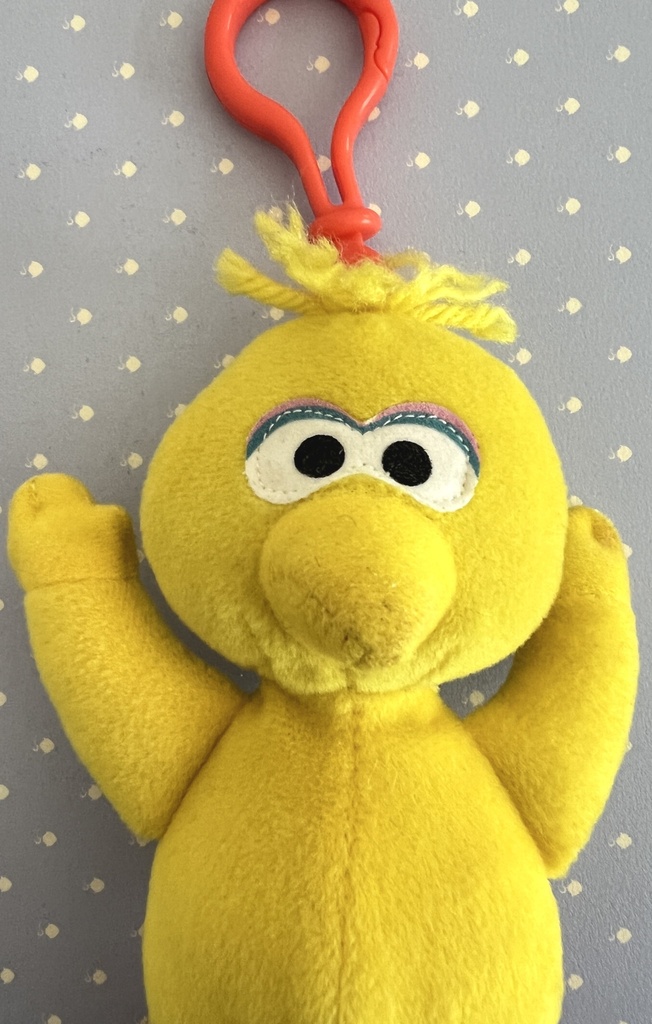 Peluche porte-clefs Big Bird Muppets