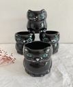 Lot de 4 tasses Chat Noir