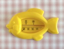 Thermomètre de bain en forme de poisson jaune