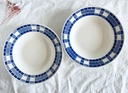 Lot de 2 assiettes creuses Badonviller Nil