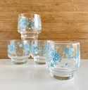 Lot de 4 verres Arcopal Myosotis