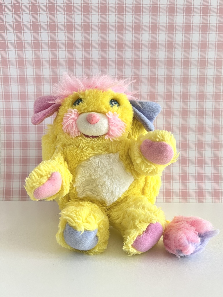 Peluche Popples jaune Potato Chip