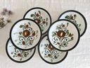 Lot de 6 assiettes creuses Boch Argenteuil