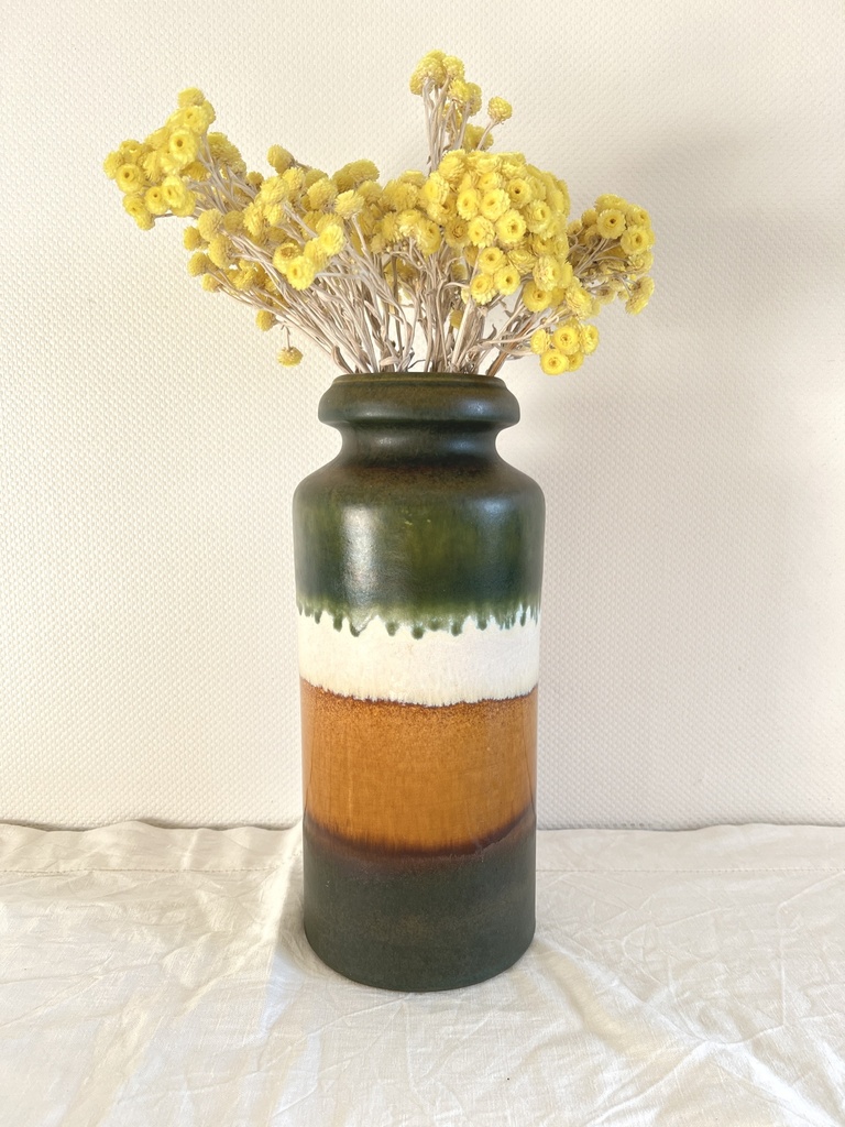 Vase brun-vert-blanc Scheurich 517-30