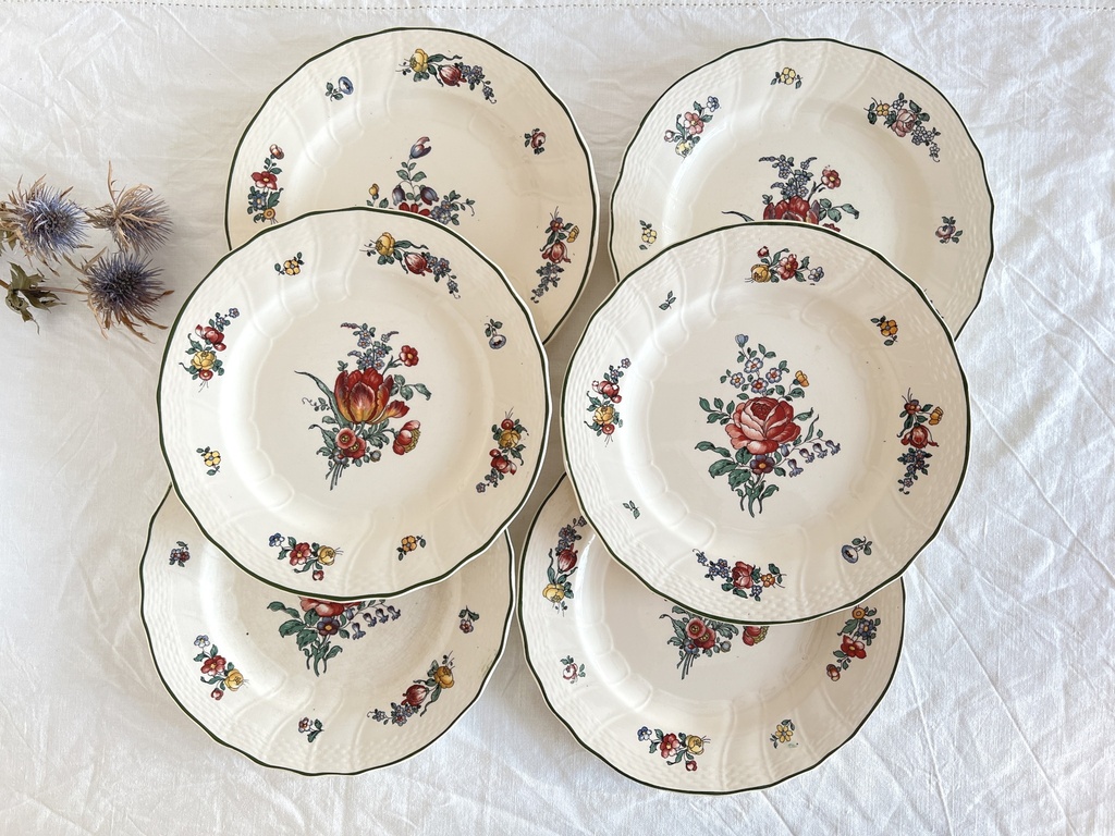 Lot de 6 assiettes à dessert Villeroy & Boch Alt Strasbourg