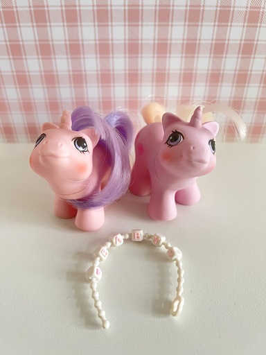 Figurine Mon Petit Poney Jumeaux nouveaux-nés Sniffles and Snookums G1