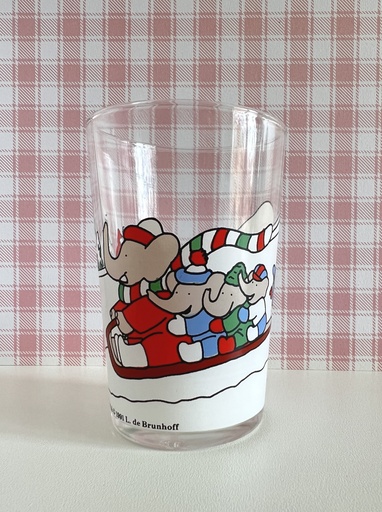 Verre à moutarde Babar au ski